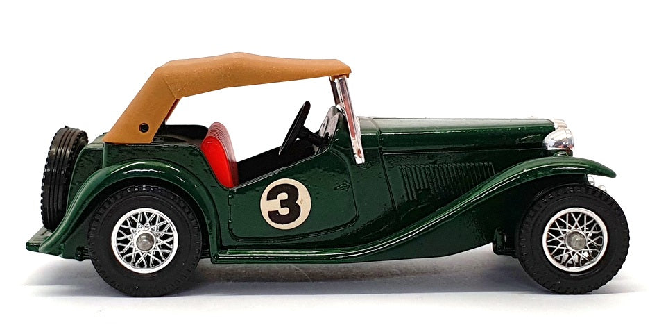 Matchbox Models Of Yesteryear Y-8 - 1945 MG TC Race Car - Green/Tan