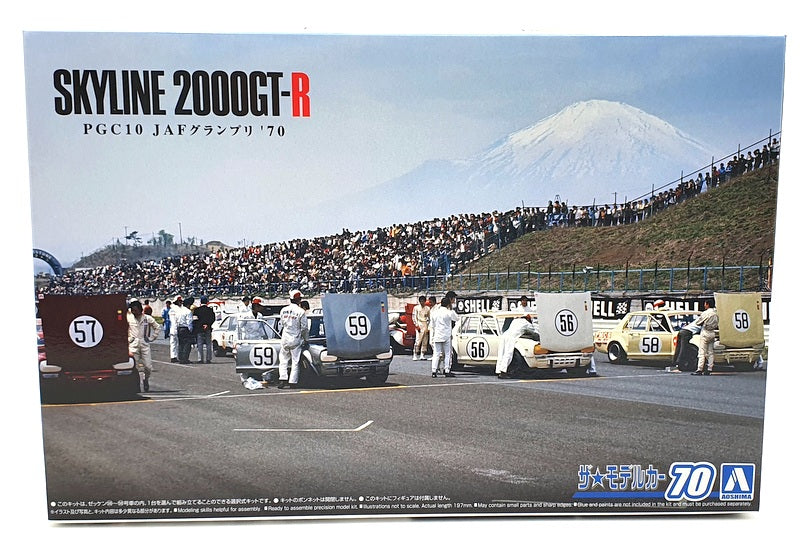 Aoshima 1/24 Scale Model Kit 70 - Nissan Skyline 2000 GT-R 1970 JAF GP