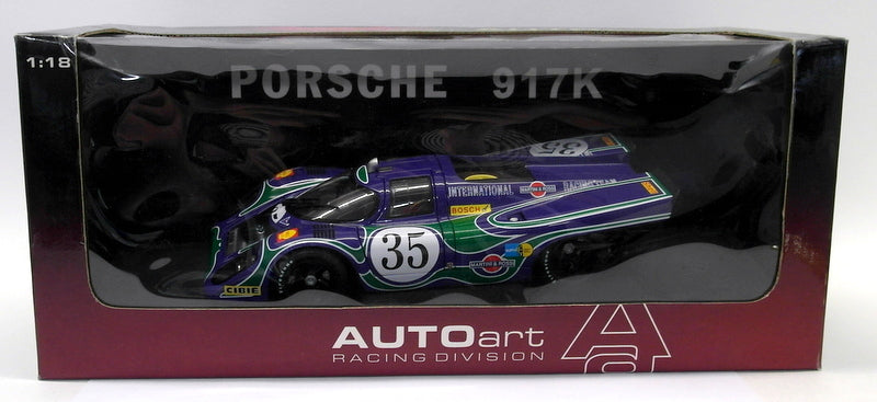 Autoart 1/18 Scale Diecast - 80036 Porsche 917K Watkins Glen Larrousse