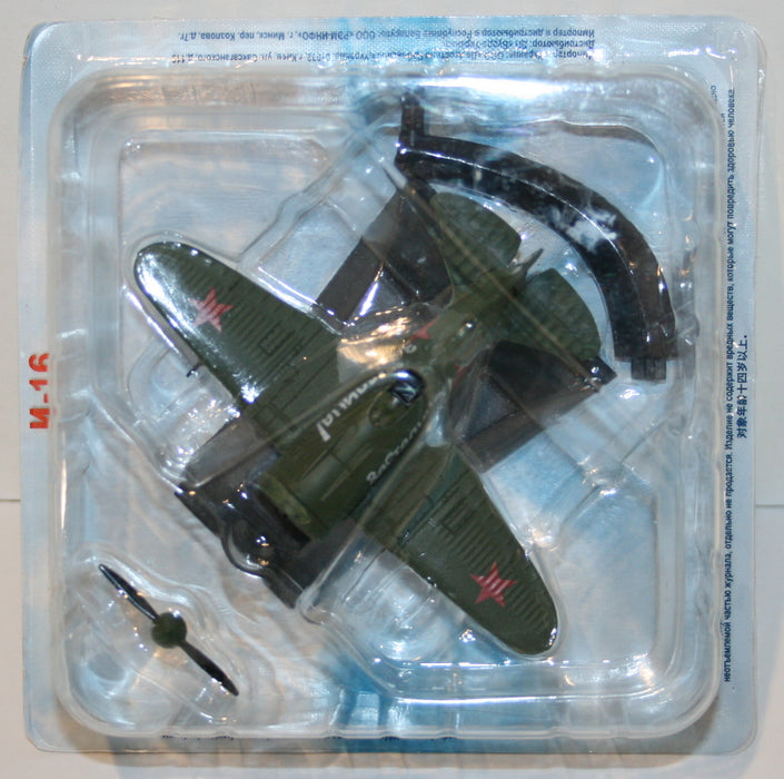 1:87 Scale Diecast Russian Fighter Plane Model - I-16 Soviet Air Force, USSR