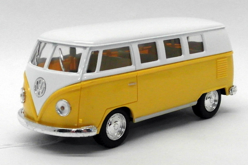 1962 VW Camper - Yellow - Kinsmart Pull Back & Go Metal Model Car