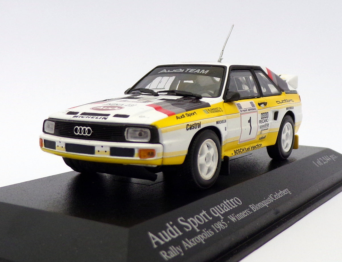 Minichamps 1/43 Scale 400 851201 - Audi Sport Quattro - Rally Akropolis 1985