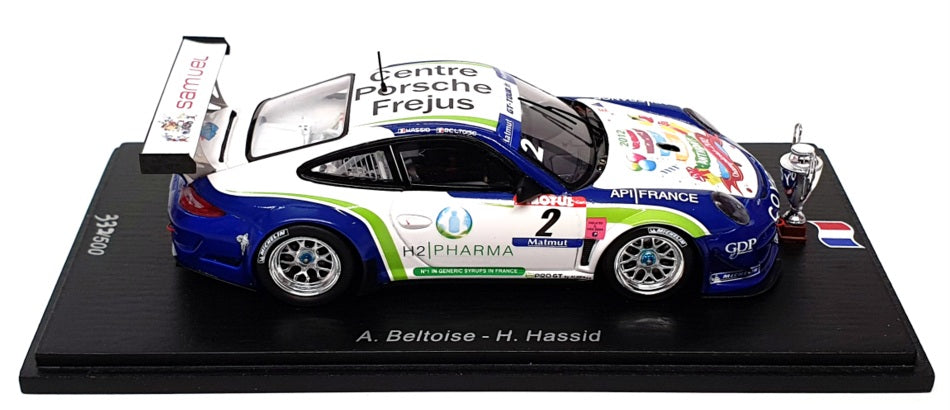 Spark 1/43 Scale SF048 - Porsche 997 GT3R #2 Champion GT Tour 2012 - Blue/White