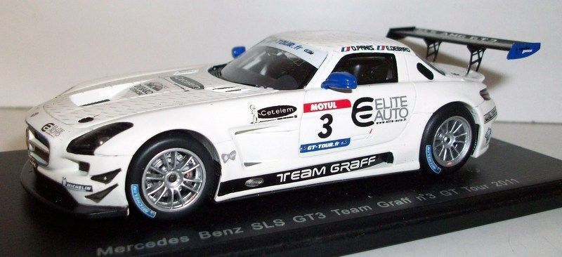 Spark 1/43 Scale - Sf021 Mercedes Benz SLS GT3 Team Graff #3 GT Tour