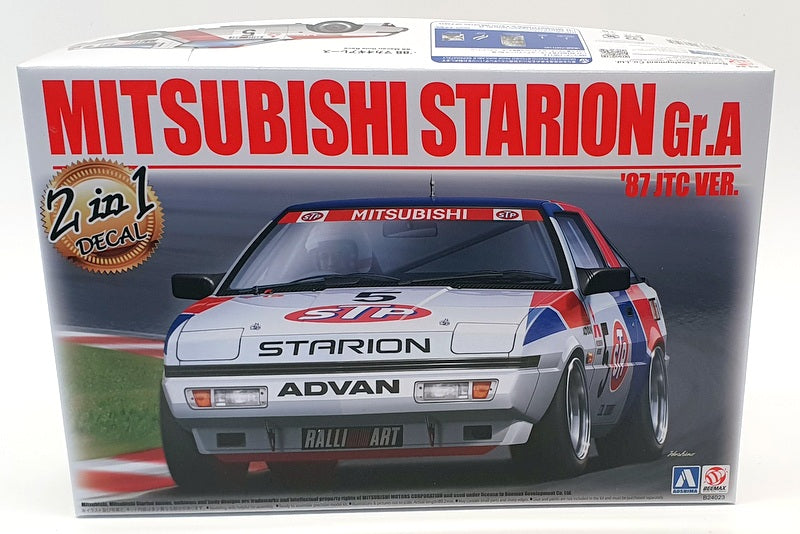 Model NuNu 1/24 Scale Model Kit Car B24023 - Mitsubishi Strarion Gr.A