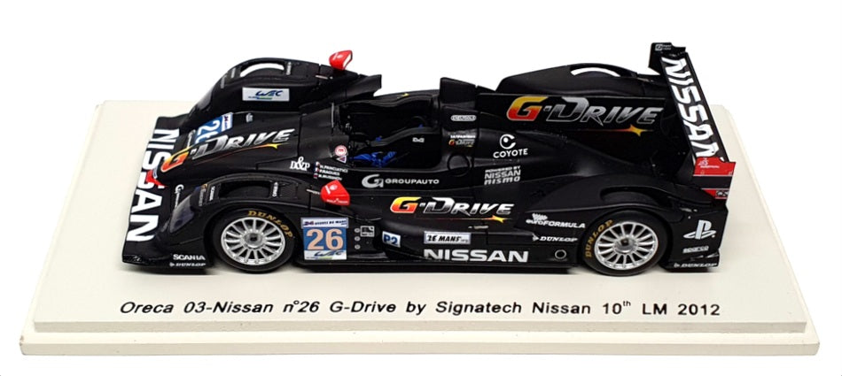 Spark 1/43 Scale S3712 Oreca 03 Nissan G-Drive By Signatech Nissan 10th LM 2012
