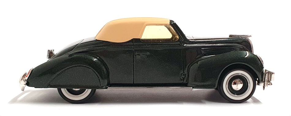 Durham Classics 1/43 Scale DC-8A - 1938 Lincoln Zephyr Top Up - Met Dk Green