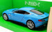 Welly 1/24-27 Scale Model Car 24046W - Aston Martin Vanquish - Blue