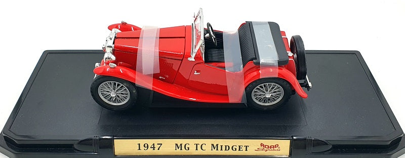 Road Signature 1/18 Scale 92468 - 1947 MG Midget Roadster - Red