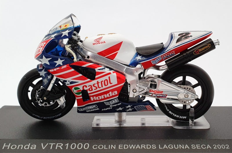 Ixo Models 1/24 Scale IB12 - Honda VTR1000 - #2 Edwards Laguna Seca 2002