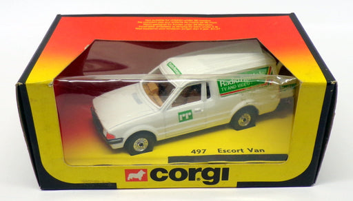 Corgi Appx 13cm Long Diecast 497 - Ford Escort Van - Radio Rentals