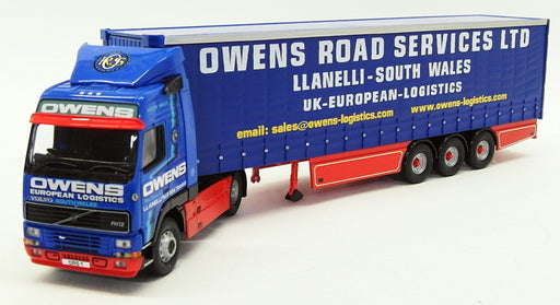 Corgi 1/50 Scale Truck CC12402 - Volvo Globetrotter FH12 Curtainside - Owens