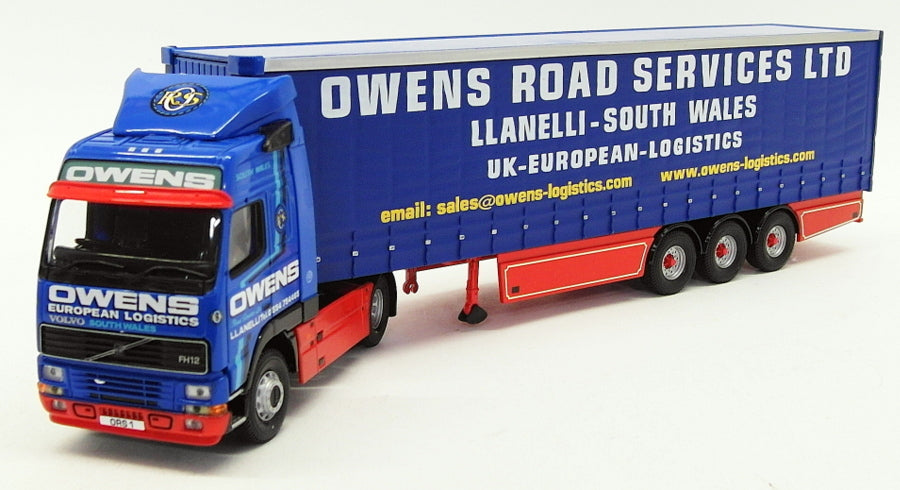Corgi 1/50 Scale Truck CC12402 - Volvo Globetrotter FH12 Curtainside - Owens