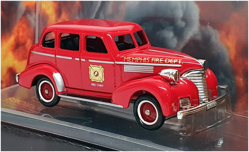Corgi 9cm Long Diecast CS90013 - Chevrolet Fire Chief Car - Red