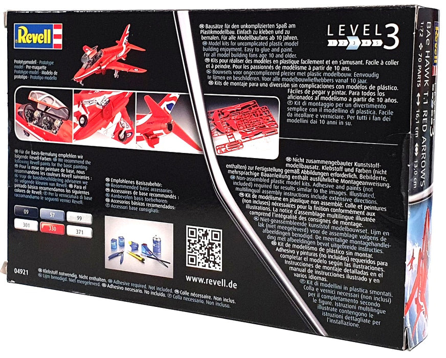Revell 1/72 Scale Aircraft Kit 04921 - BAe Hawk T.1 The Red Arrows