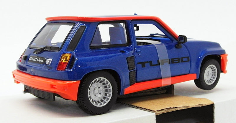 Burago 1/24 Scale Diecast Model Car 18-21088 - Renault 5 Turbo - Blue