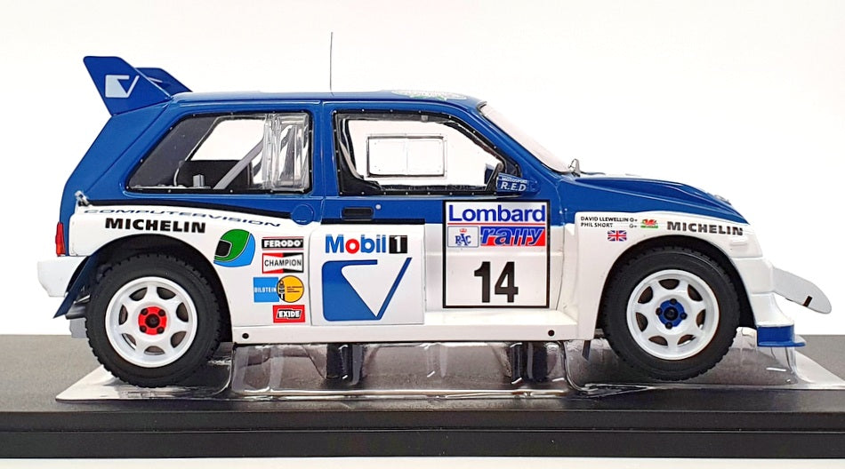 Ixo 1/18 Scale 18RMC068C.20 - MG Metro 6R4 - #14 RAC Rally 1986