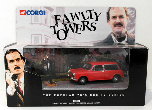 Corgi 1/43 Scale Diecast 00802 - Austin 1300 Estate & Basil Fawlty Figure - Red