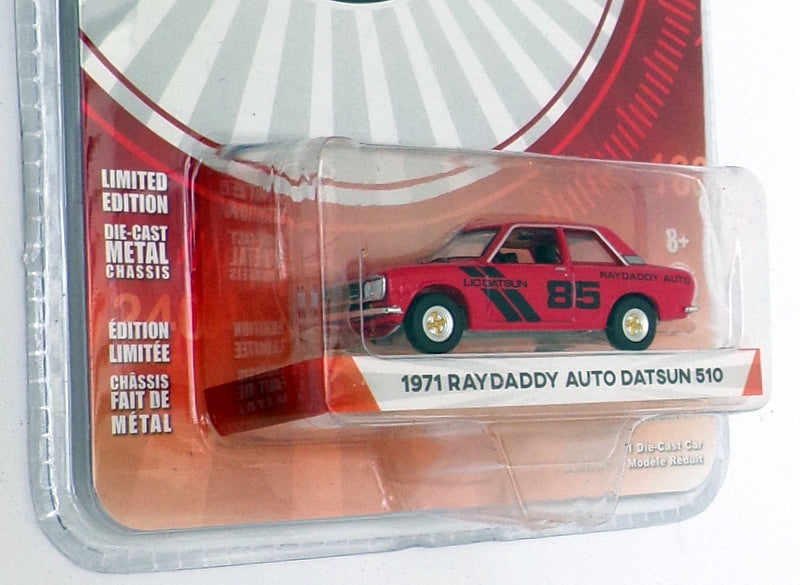 Greenlight 1/64 Scale 47010-E - 1971 Raydaddy Auto Datsun 510 - Red