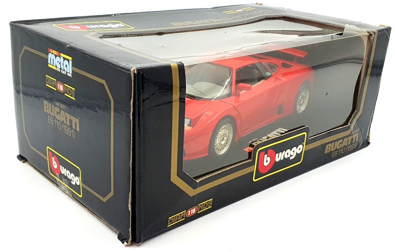 Burago 1/18 Scale Diecast 3055 - 1991 Bugatti EB 110 - Red
