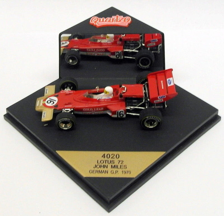 Quartzo 1/43 Scale F1 Model Car 4020 - Lotus 72 German GP 1970 - J.Miles