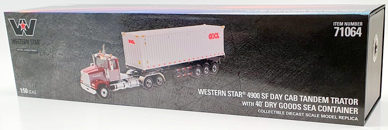 Diecast Masters 1/50 Scale 71064 - Western Star 4900 SF Day Cab Tandem Tractor