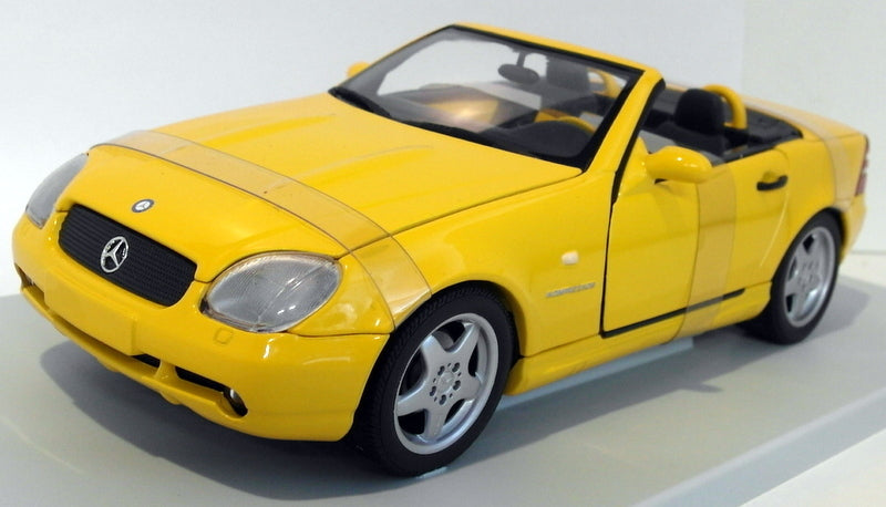 UT Models 1/18 Scale Diecast - 26152 Mercedes Benz SLK AMG Yellow