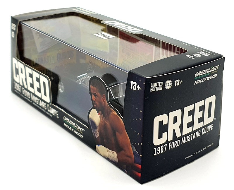 Greenlight 1/43 Scale 86615 - Creed 1967 Ford Mustang Coupe -Black