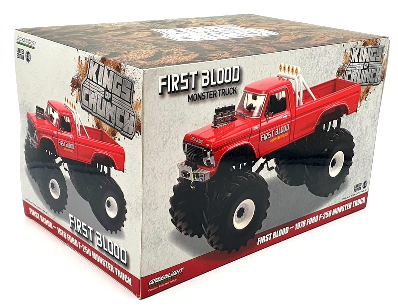 Greenlight  1/18 Scale Diecast 13608 - 1978 Ford F-250 Monster Truck First Blood