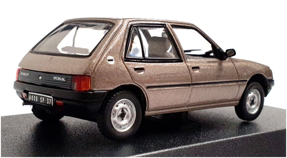 Norev 1/43 Scale Diecast 471724 - 1988 Peugeot 205 GL - Lt Brown