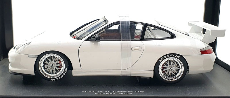 Autoart 1/18 Scale Diecast 80381 - Porsche 911 Carrera Cup Plain Body - White
