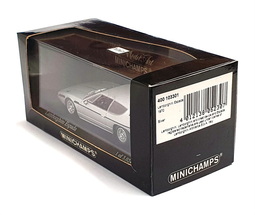 Minichamps 1/43 Scale 400 103301 - 1970 Lamborghini Espada - Silver