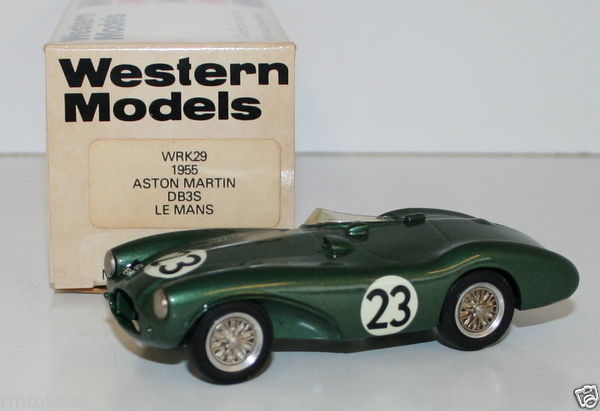 WESTERN MODELS 1/43 WRK29 - 1955 ASTON MARTIN DB3S LE MANS #23