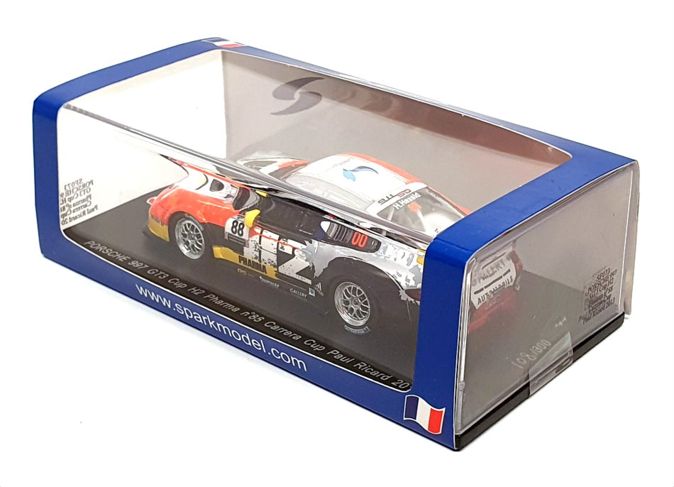 Spark 1/43 Scale SF073 - Porsche 997 GT3 Cup #88 Carrera Cup P. Ricard 2013