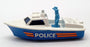 Matchbox Appx 7cm Long Diecast 52 - Police Launch - Blue/White