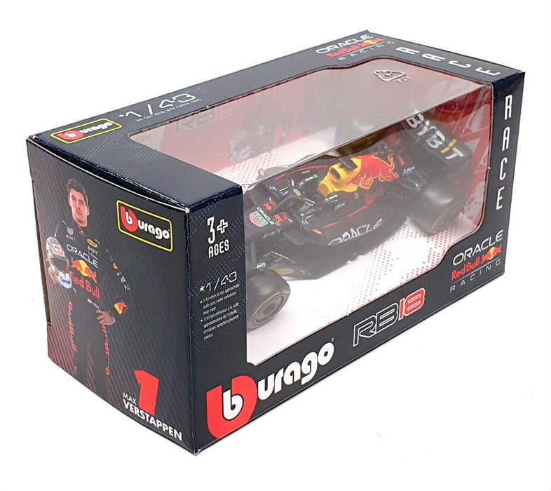 Burago 1/43 Scale 18-38061 - F1 Red Bull Oracle RB18 2022 #1 M.Verstappen