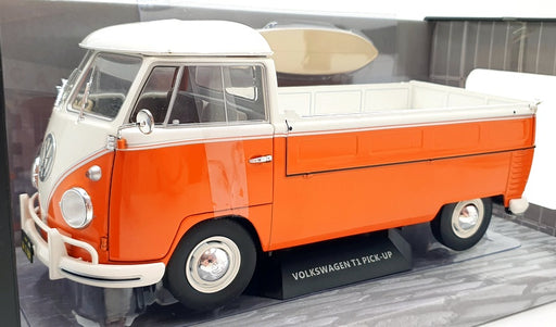 Solido 1/18 Scale S1806701 Volkswagen VW T1 Pick Up 1950 - Orange/White
