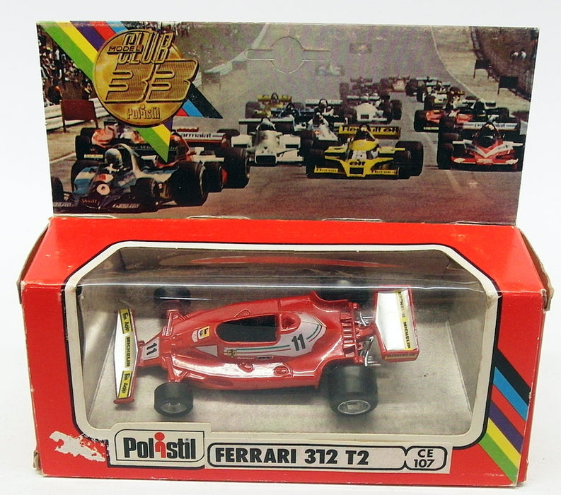 Polistil 1/41 Scale Diecast CE107 - Ferrari 312 T2 - Red