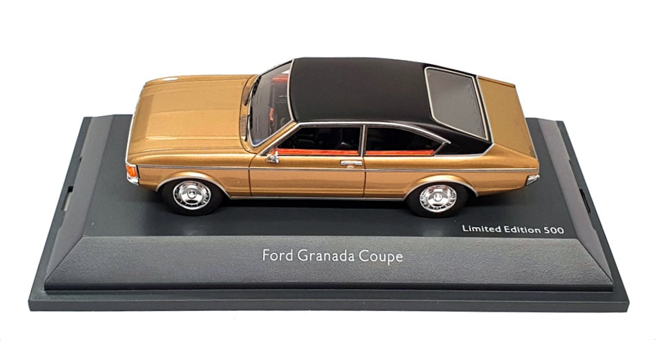 Schuco 1/43 Scale Resin 450914300 - Ford Granada Coupe - Gold/Black