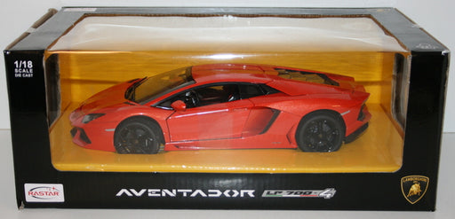 Rastar 1/18 Scale Metal Model - 61300 Lamborghini Aventador LP700-4 - Orange