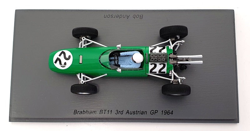 Spark 1/43 Scale S5252 - 1964 Brabham BT11 3rd Austrian #22 GP Bob Anderson