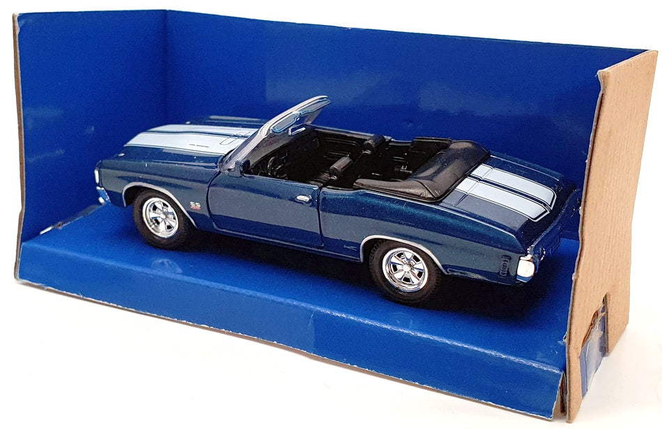 Welly 11.5cm Long Diecast 19769 - 1971 Chevrolet Chevelle SS 454 - Blue