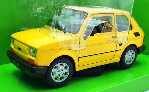Welly Nex 1/21 Scale Diecast 24066W-YL - Fiat 126 - Yellow