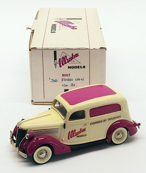 Illustra Models 1/43 Scale Model Van 35 - 1936 Ford Van - Illustra Livery