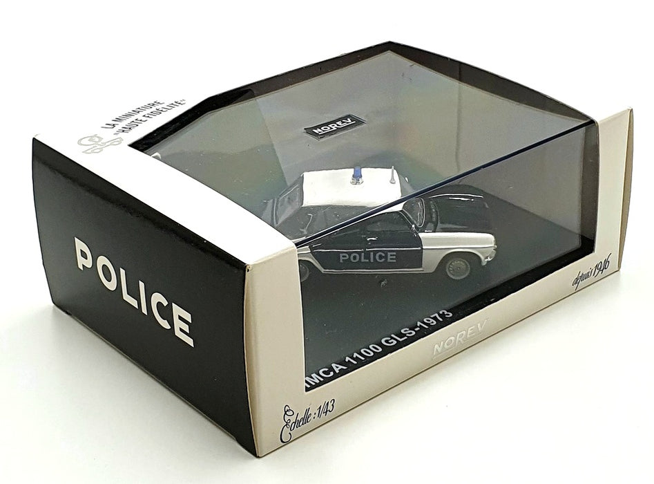 Norev 1/43 Scale 570605 - 1973 Simca 1100 GLS Police Car - Black/White