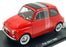 KK Scale 1/12 Scale Diecast KKDC120031 - Fiat 500 F 1968 - Red