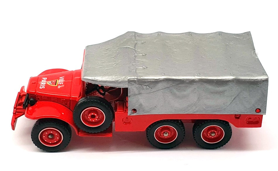 Solido 1/43 Scale 2105 - Dodge 6x6 Pompiers Fire Truck - Red/Silver