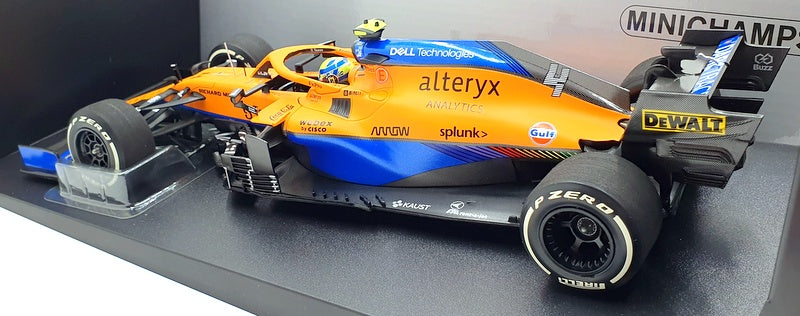 Minichamps 1/18 Scale 530 213304 - McLaren F1 MCL35M L.Norris #4 Italian 2021