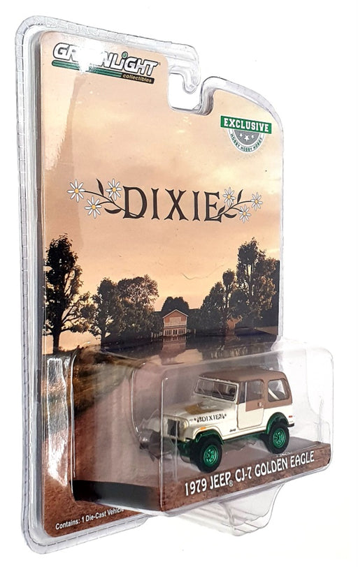 Greenlight 1/64 Scale 30175 - Dixie 1979 Jeep CJ-7 Golden Eagle - Chase