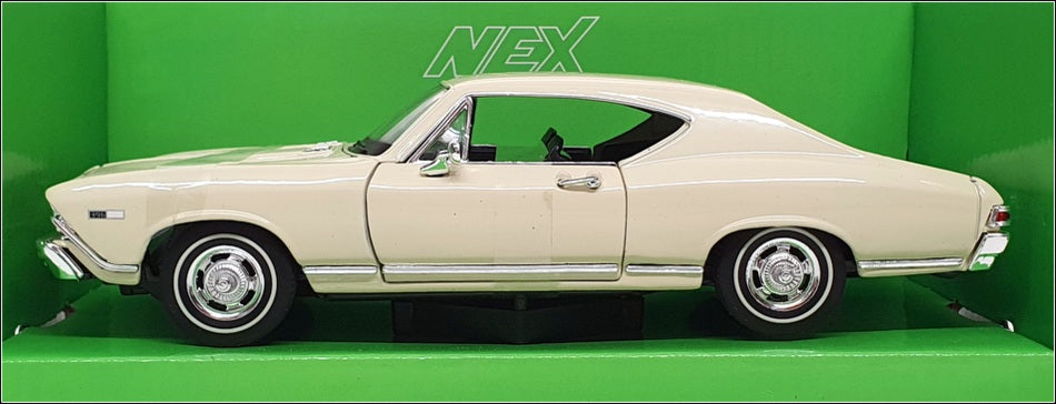 Welly 1/24 Scale 29397W - 1968 Chevrolet Chevelle SS 396 - Cream